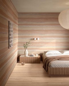 Elle Decor si ispira ad Alda Merini e celebra l'effetto legno Del_Conca_Native_Frassino_Bioterre_Stratum_Argilla_Bedroom_02 - Ceramica del Conca