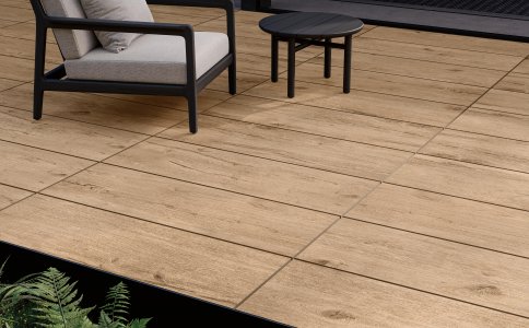 Venature profonde, veritiere e materiche per superfici outdoor tridimensionali Del_Conca_Dinamika_Outdoor_Natural_03 - Ceramica del Conca