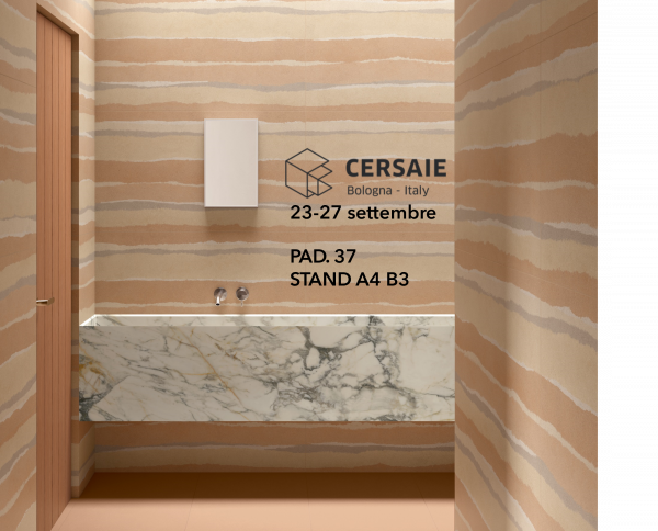 Die Boden- und Wandfliesenkollektion Bioterre auf der Cersaie 2024 Immagine1 - Ceramica del Conca